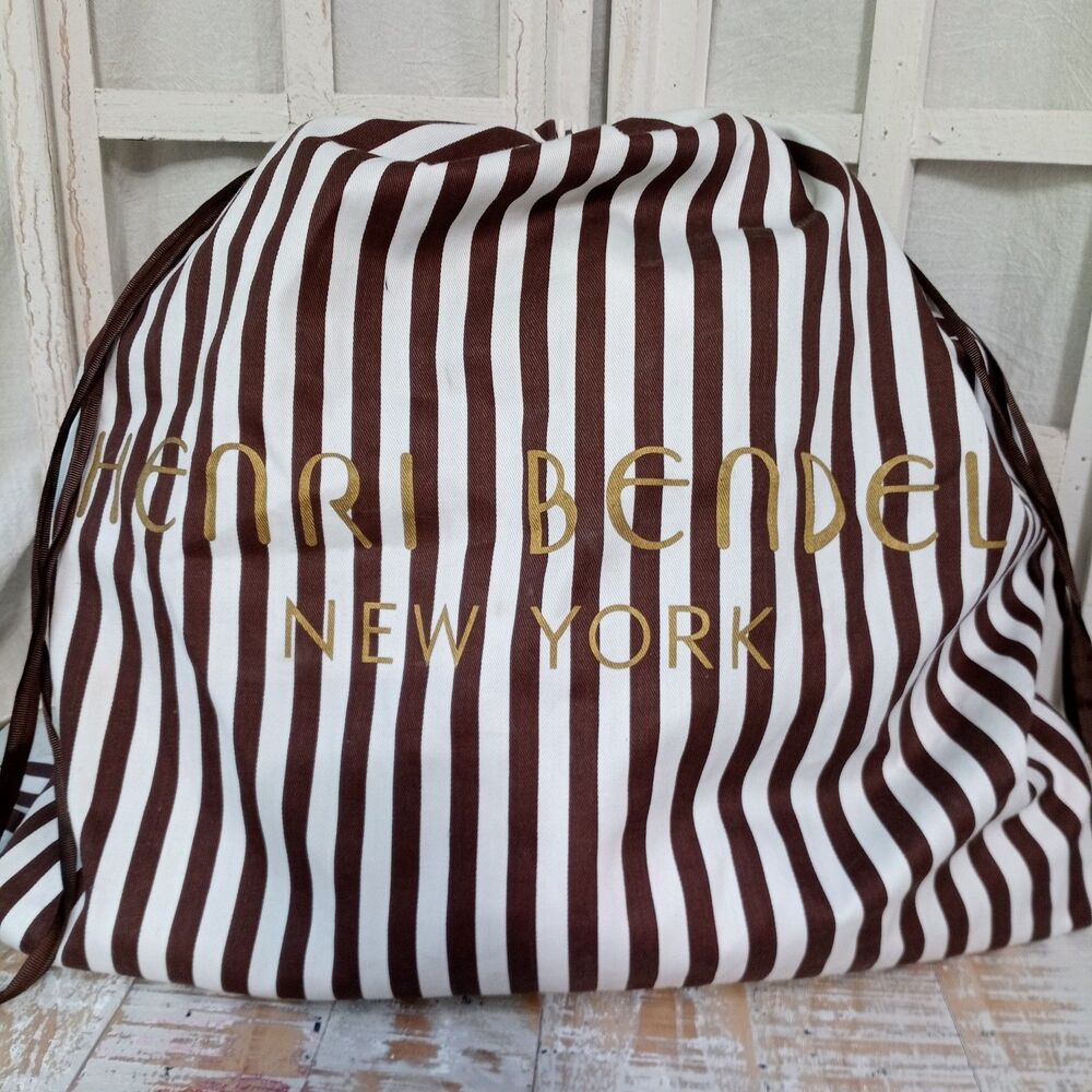 HENRI BENDEL 22"x23" NEW YORK Large Drawstring Logo Dust Bag Purse Shoes Handbag